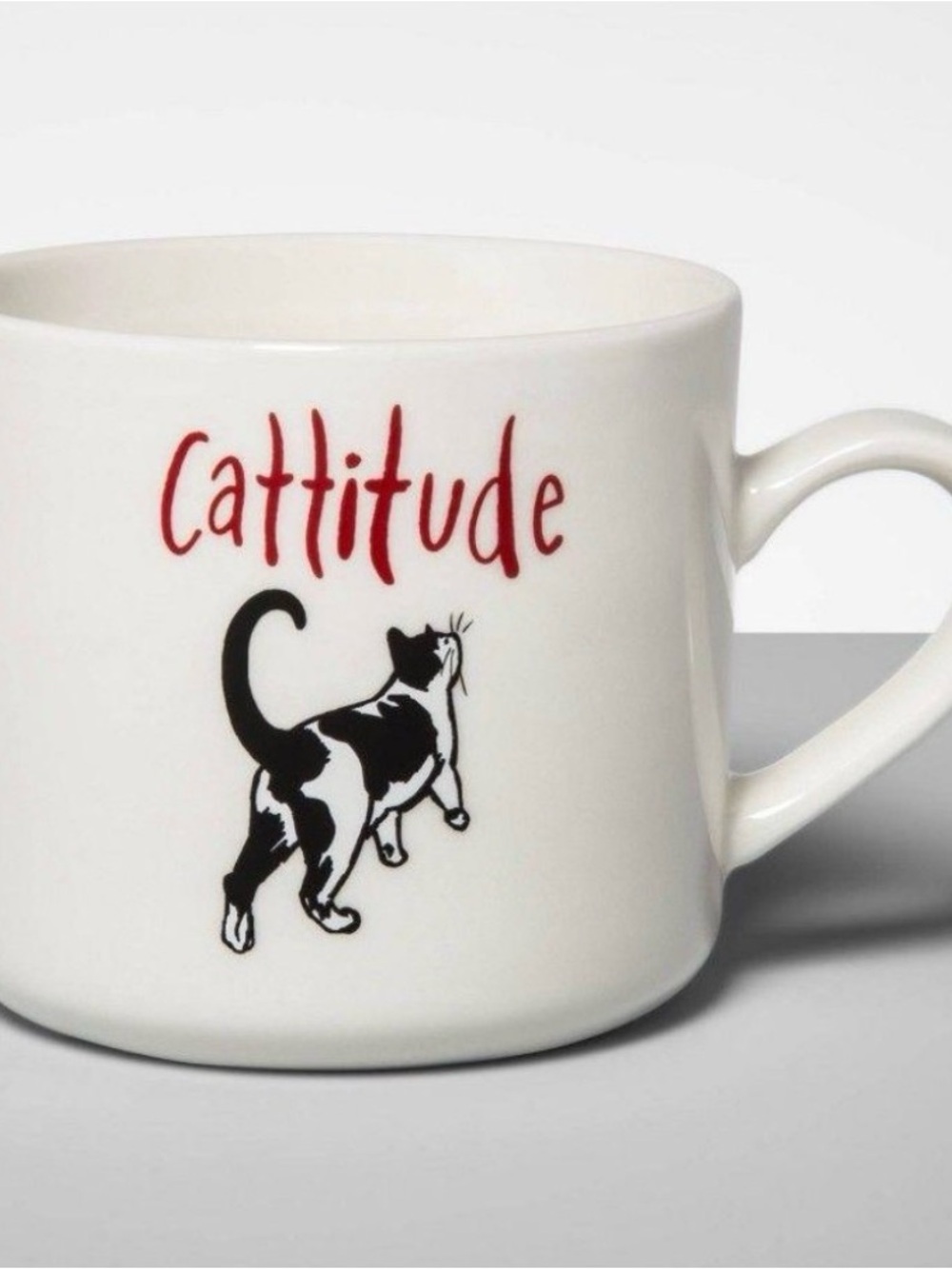 Cattitude Black Cat Mug